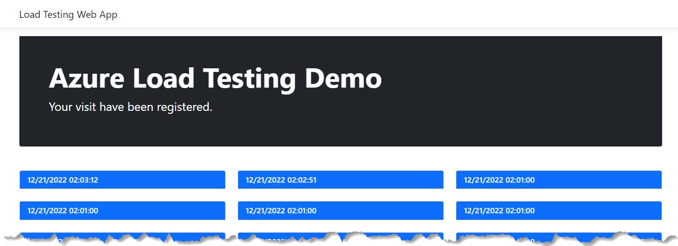 Adding Load Testing to your CI/CD workflows 2 Load Testing Sample Web App